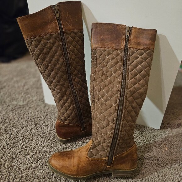 Quilted Leather Riding Boot - Picture 2 of 5